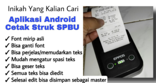Aplikasi Cetak Struk SPBU Android
